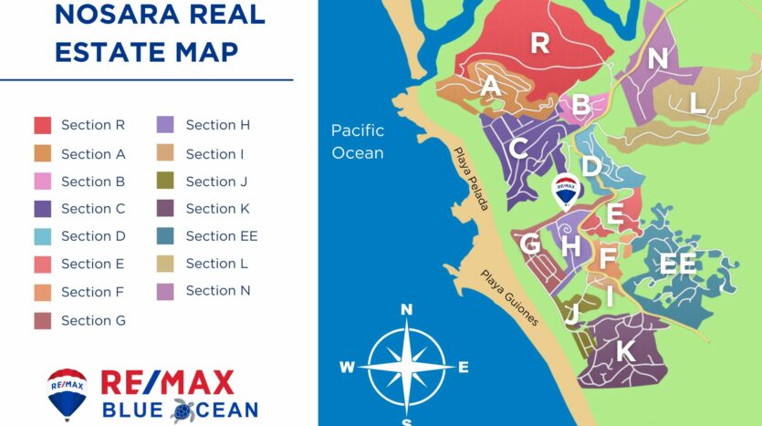 Nosara Costa Rica RE/MAX Map